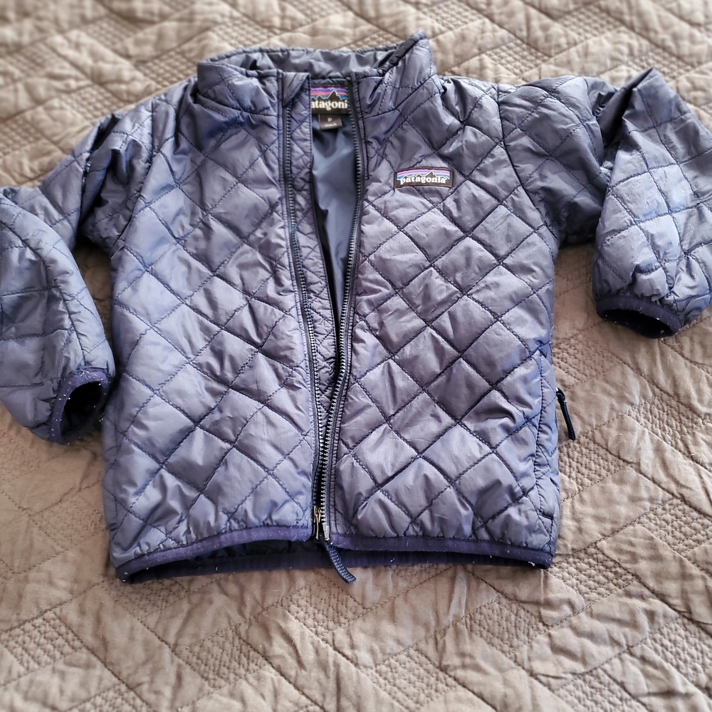 SOLD  Patagonia Kids Quilted Jacket - Blue